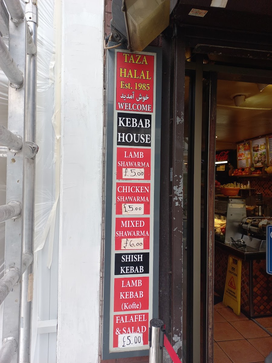 Taza Takeaway Kebab House Menu - Image 6